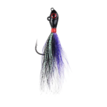 PLUMILLA BIG Eye Bucktail 1/2oz Black/Purple hook 4/0