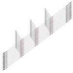 Aparejo de alambre de pesca de acero inoxidable, herramienta de aparejos de pesca con conector giratorio a presión, señuelo de rastro de pesca 12 piezas (c/u)