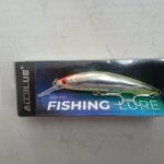 ALLBLUE señuelo de pesca de fundición larga, pececillo de peso pesado, hundimiento Jerkbait, lubina, aparejos de cebo artificial de plástico - 110 mm, 35 g