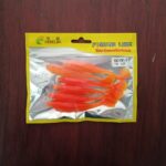 Pez de goma cebo de gusano suave de silicona, señuelo para aparejos de pesca de mar o agua dulce 9 cm (c/u)